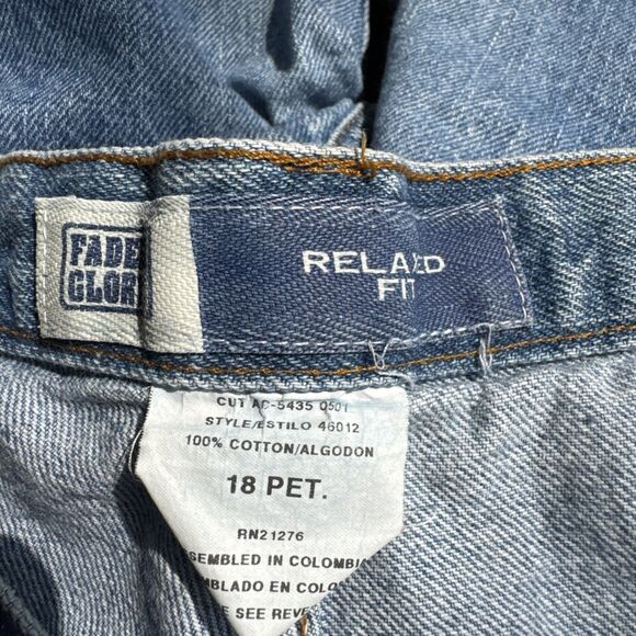 Faded Glory Women 18 Petite Relax Fit Stone Wash Denim Jeans RN21276 Vintage Y2K - Picture 4 of 10